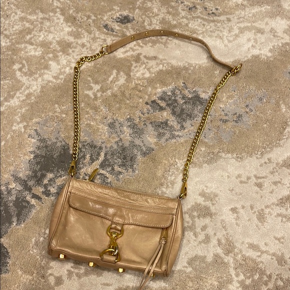 Rebecca Minkoff Nude/ Camel cross body bag with gold hardware - Picture 3 of 7